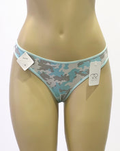 Load image into Gallery viewer, Cotton Spandex Thong- Sky Blue Camo