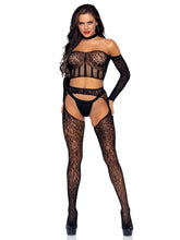 Load image into Gallery viewer, Into You Lace Crop Top Set