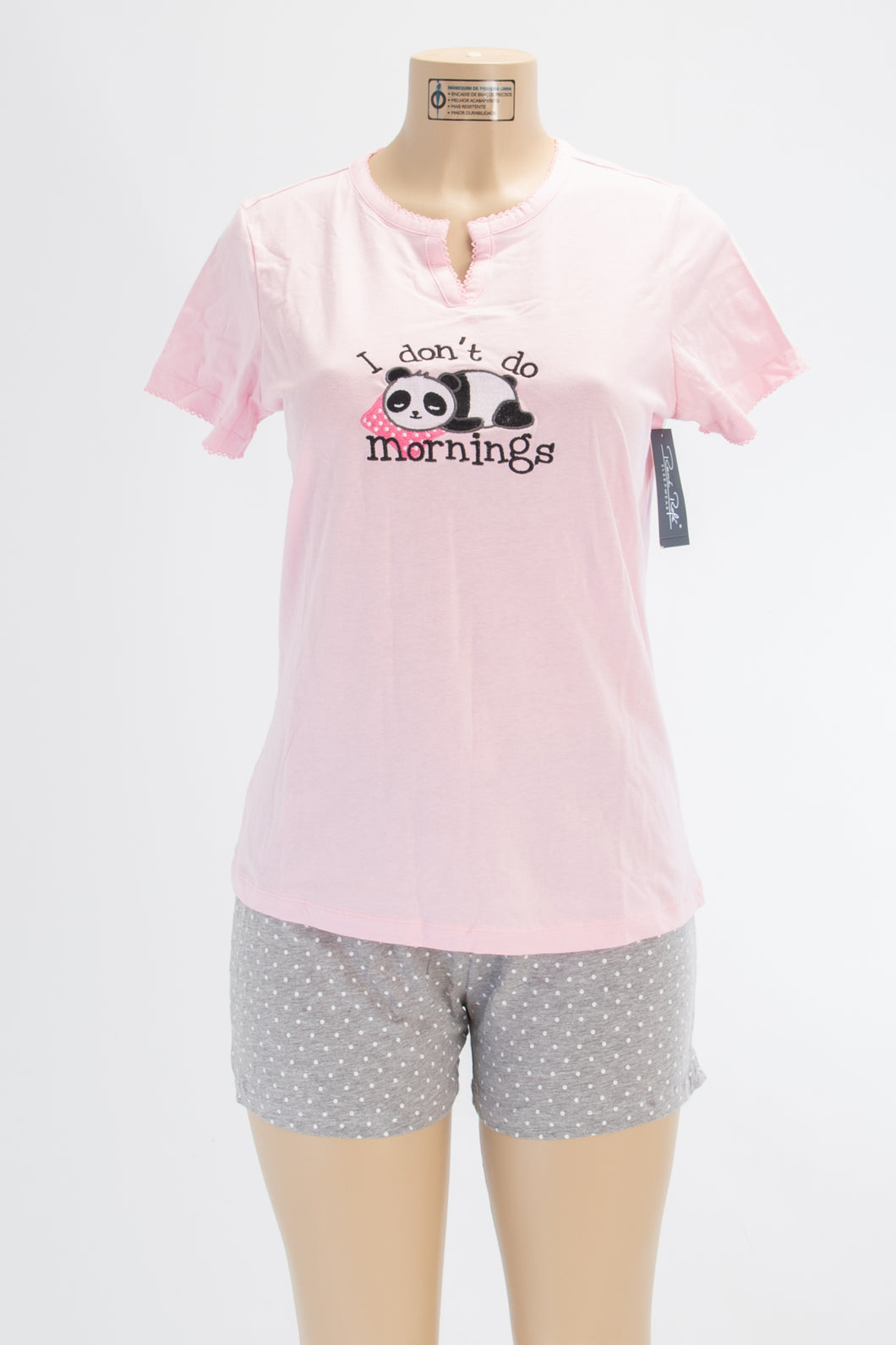 2 Piece “I Don't Do Mornings” Pajama Set