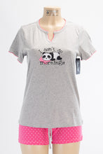 Load image into Gallery viewer, 2 Piece “I Don&#39;t Do Mornings” Pajama Set
