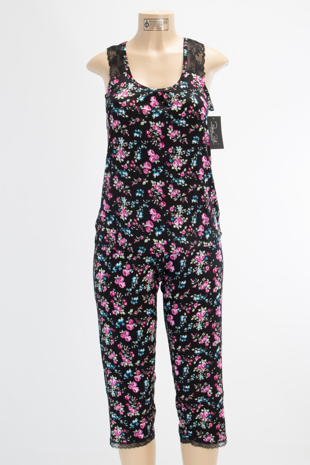 2 Piece Flower Pajama Set