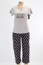 Load image into Gallery viewer, 2 Piece “Meowvelous” Pajama Set
