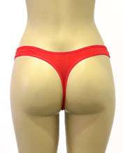 Load image into Gallery viewer, Cotton Spandex Thong- Red
