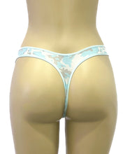 Load image into Gallery viewer, Cotton Spandex Thong- Sky Blue Camo
