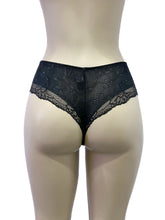 Load image into Gallery viewer, Red Carpet Ready Hipster Thong- Black
