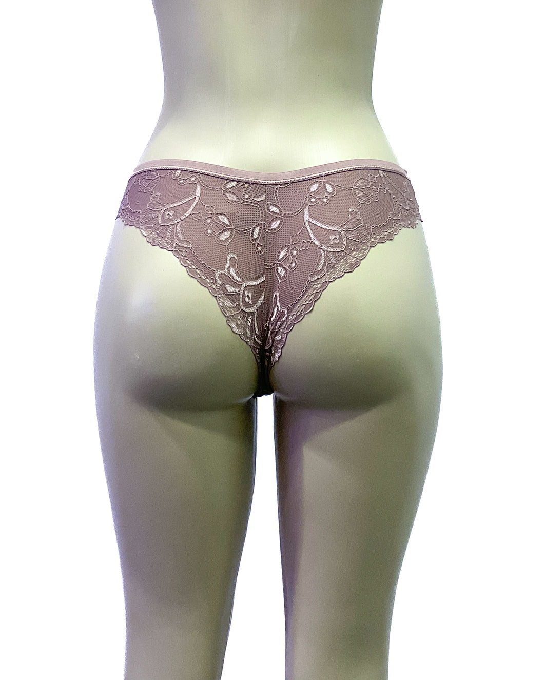 Red Carpet Ready Tanga- Rose Taupe