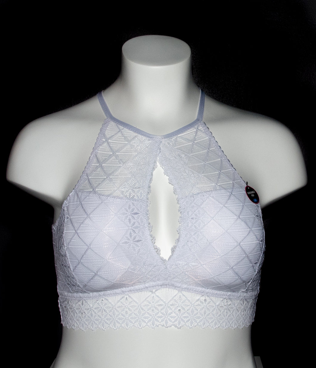 Peep The Scene Bralette- White