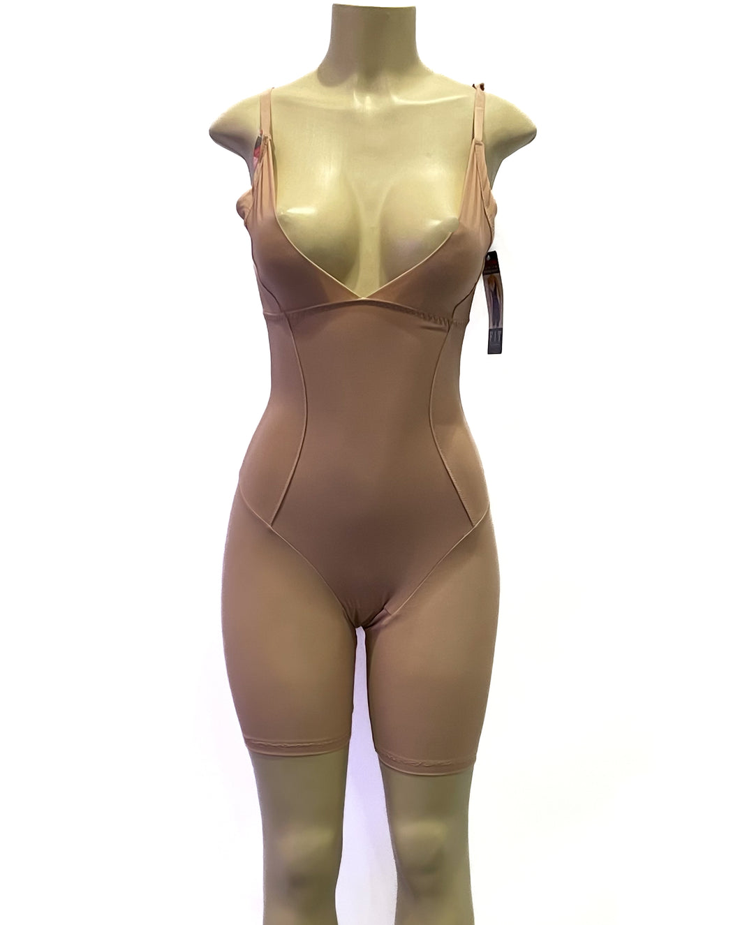 Unrevealed Mesh Bodysuit-Beige
