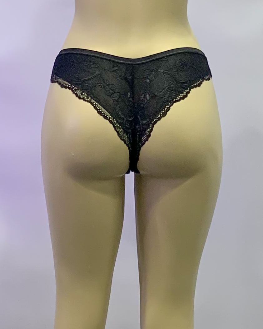 Red Carpet Ready Tanga- Black