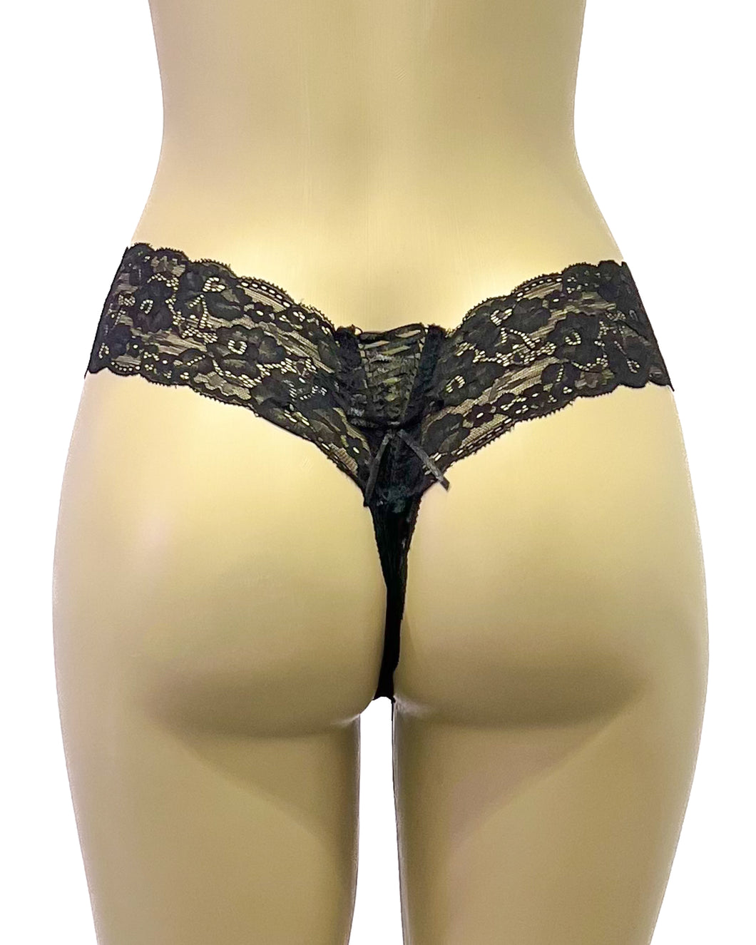 Cross With You Thong- Black