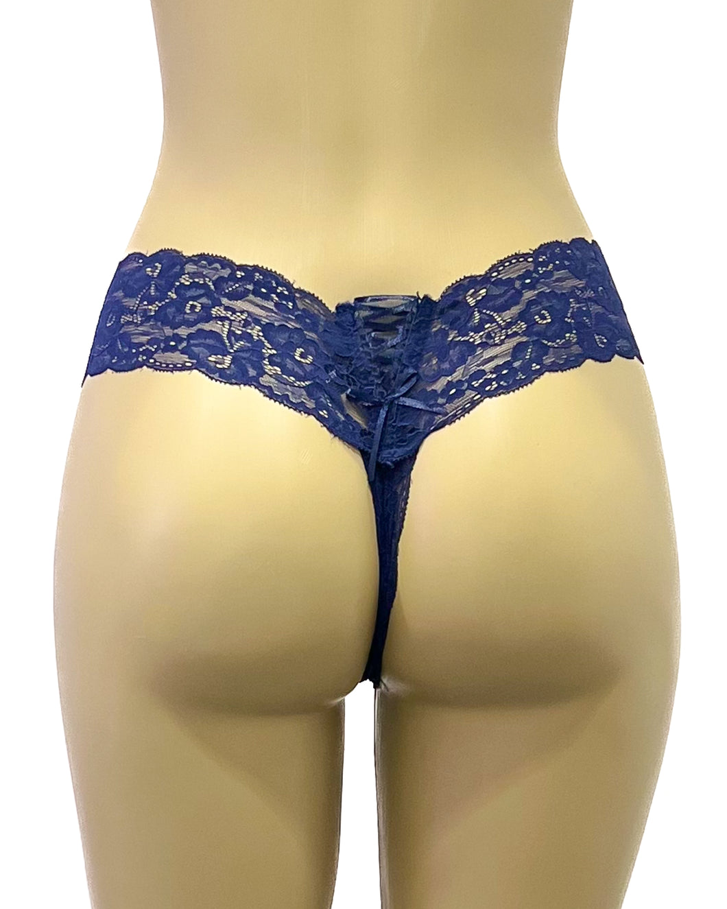 Cross With You Thong- Blue