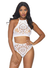 Load image into Gallery viewer, Lace Top &amp; High Waist String

