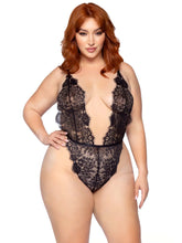 Load image into Gallery viewer, Plus Size Love Affair Lace Robe &amp; Teddy Set
