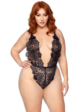 Load image into Gallery viewer, Plus Size Love Affair Lace Robe &amp; Teddy Set
