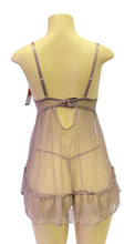 Load image into Gallery viewer, Dot Your Eyes Chemise With G String
