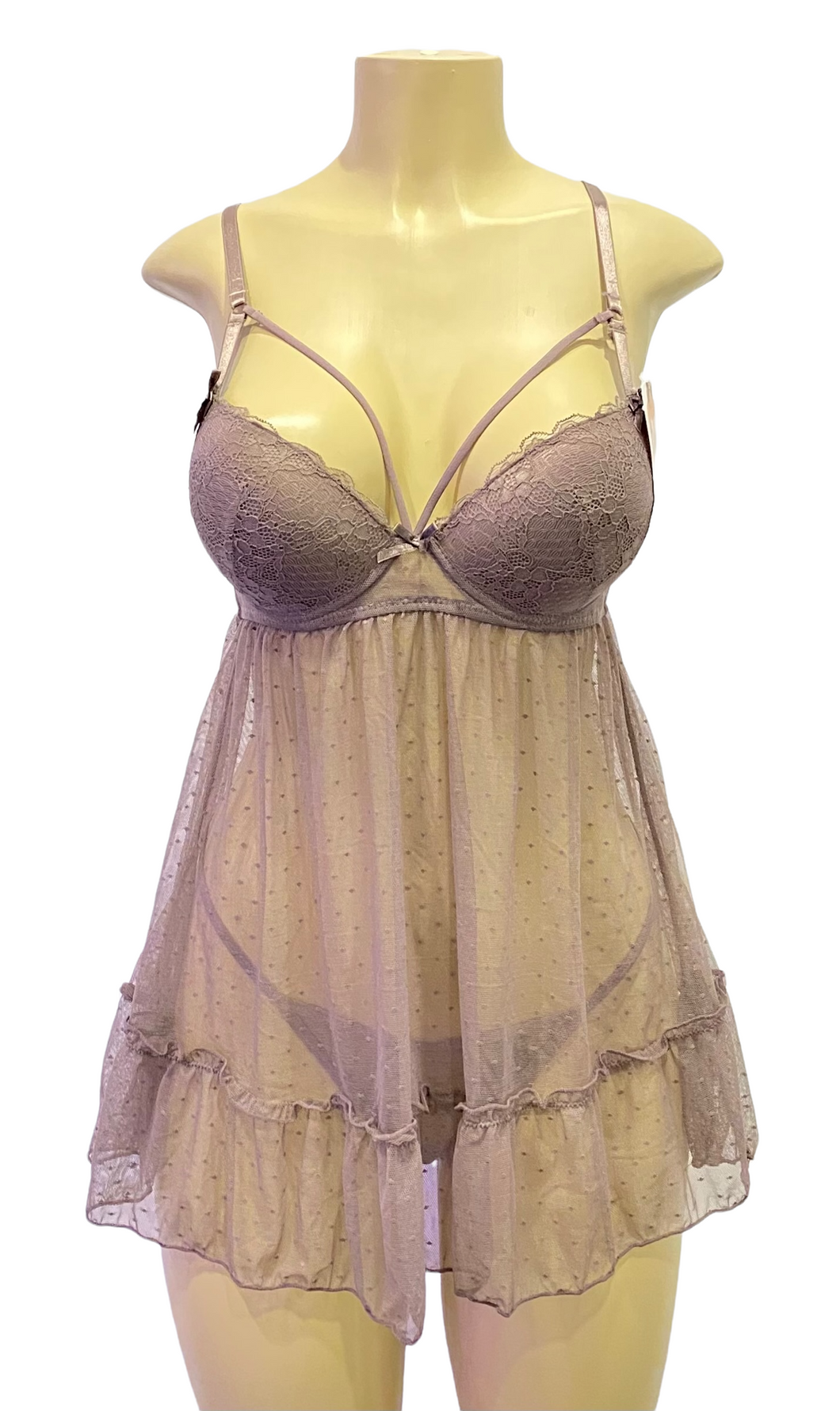 Dot Your Eyes Chemise With G String