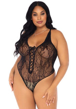 Load image into Gallery viewer, Floral Lace Thong Teddy
