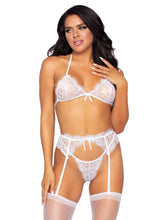 Load image into Gallery viewer, Love to Love Rhinestone Lace Bra Set
