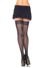 Load image into Gallery viewer, Stay Up Micro Net Thigh Highs

